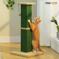 thumbnail image 1 of PAWZ Road 32" Tall Cat Scratching Post for Indoor Cats - Durable Cat Scratcher with Wide Base, Green, 1 of 12