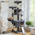 thumbnail image 1 of PAWZ Road 64" Cat Tree Large Cat Tower Condo Multi-Level Cat Scratching Post Tower for All Indoor Cats, Dark Gray, 1 of 11