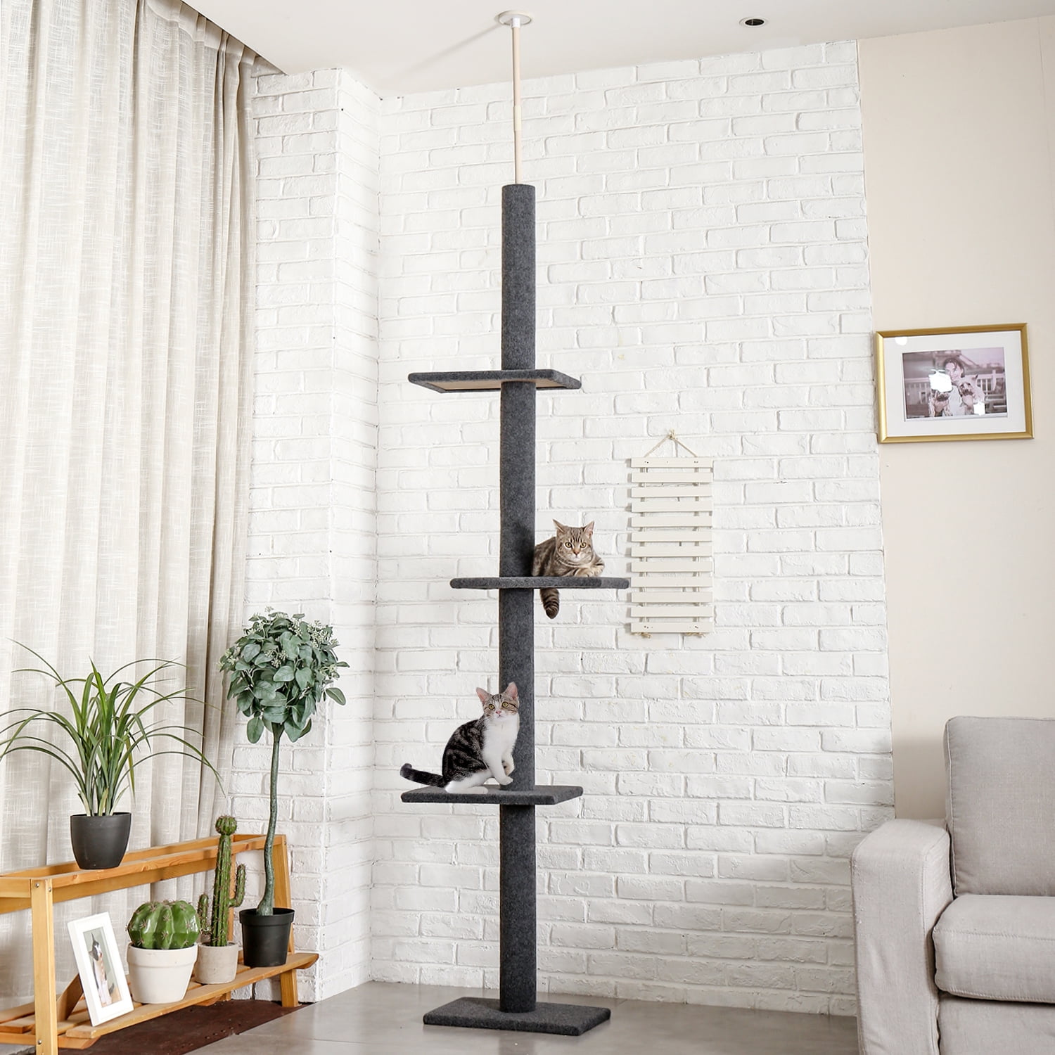 PAWZ Road 90-107" Floor to Ceiling Cat Tree T