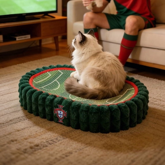 PAWZ Road Cat Scratching Pads Portugal Team Football Stadium Cat Scratcher