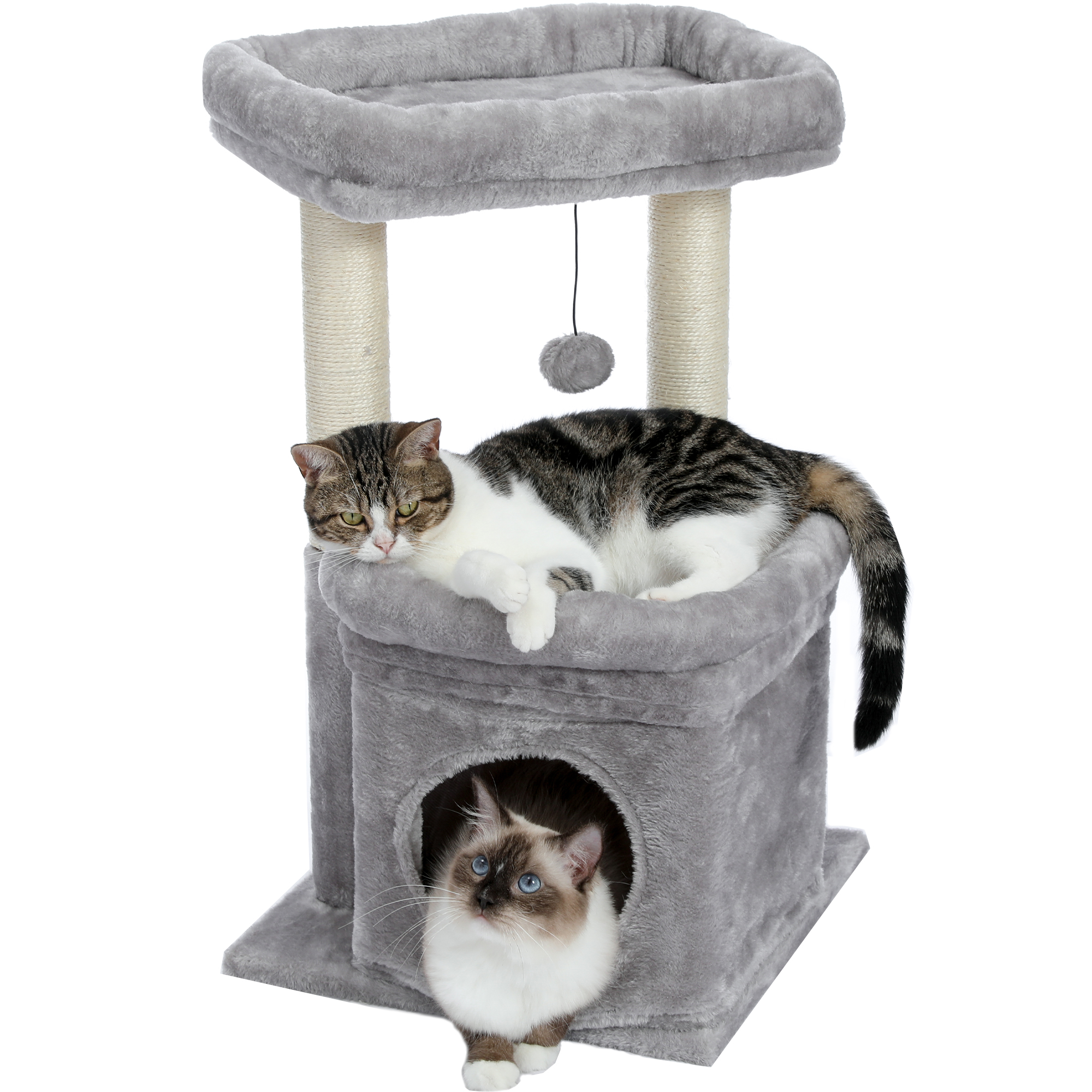 PAWZ Road Cat Tree 33" Cute Cactus Cat Scratching Posts Tower with