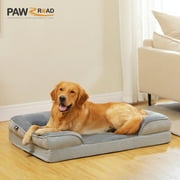 PAWZ Road Orthopedic Dog Bed Removable Washable Cover Non-Slip Bottom Dog Sofa Bed, S-XL, Gray