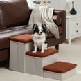 PAWZ Road Pet Stairs 3Step Dog Ramp Ladder with Storage Boxes Folding