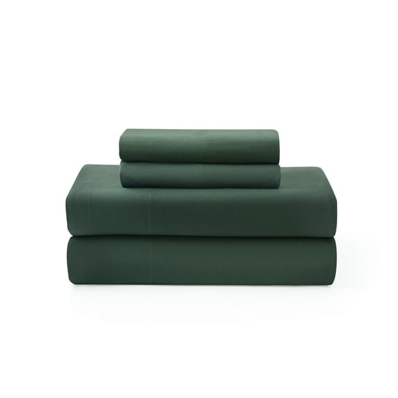 Pawz Pine Green Full Sheet Set, Soft Microfiber Bed Sheets with 2 Pillowcases, for Adults and Teens