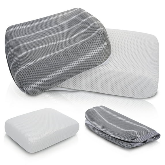 PAYDA Hot Tub Booster Seat Cushion Pillow with Washable 4D Mesh Cover & Non-Slip Micro Dot Bottom (Blue,16"x12"x4")