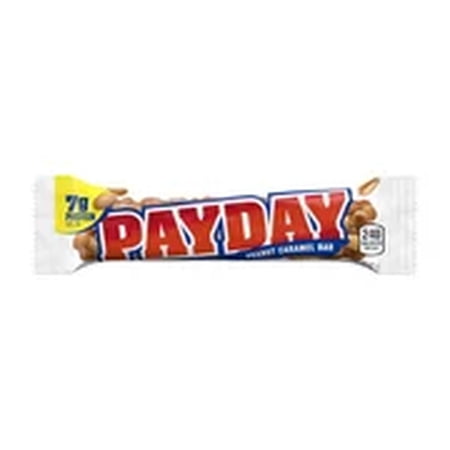 PAYDAY, Peanut and Caramel Candy, 1.85 oz, Bar (Pack of 5)