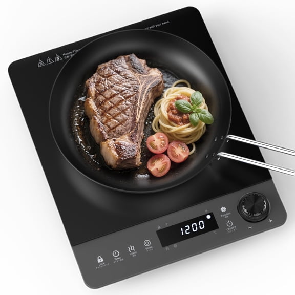 PAYISHO Induction Cooktop,Single Portable Induction Cooker Countertop Burner For Cooking,8 Power Levels&8 Temp Setting,3-Hour Timer Child Safety Lock