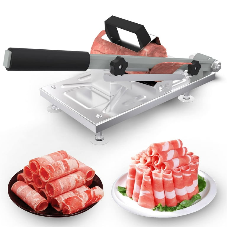 Stainless Steel Manual Frozen Meat Slicer Vegetable Machine Cutter Home  Cooking