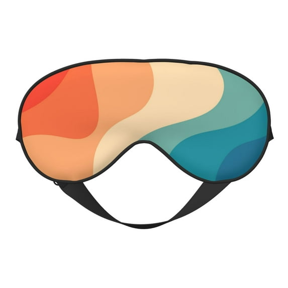 PAYOHTO 70s' Colors Soft Sleep Mask Comfort Pure Silk Eye Cover for Travel Office Camping