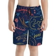 thumbnail image 1 of PAYOHTO Boy Swim Trunks Medium Size 10-12 Teens Boy Beach Board Shorts Dino Pattern Quick Dry Bathing Suit Swimwear, 1 of 9