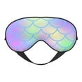 thumbnail image 1 of PAYOHTO Colorful Fish Scale Pattern Soft Sleep Mask Comfort Pure Silk Eye Cover for Travel Office Camping, 1 of 7