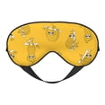 thumbnail image 1 of PAYOHTO Cute Baby Sloths Yellow Soft Sleep Mask Comfort Pure Silk Eye Cover for Travel Office Camping, 1 of 7