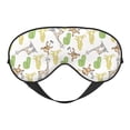 thumbnail image 1 of PAYOHTO Cute Cactuses Monkeys Giraffe Soft Sleep Mask Comfort Pure Silk Eye Cover for Travel Office Camping, 1 of 7