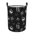 thumbnail image 1 of PAYOHTO Foldable Laundry Room Hamper Bucket Waterproof Bathroom Basket for College Student Living Room Storage Pillows Blankets Halloween Doodle Seamless Pattern, 1 of 8