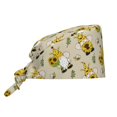 thumbnail image 1 of PAYOHTO Gnomes Bees and Sunflowers Cute Working Cap with Sweat-Wicking Forehead Band Breathable, 1 of 8