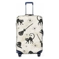 thumbnail image 1 of PAYOHTO Highly Elastic Spandex Suitcase Cover Luggage Cover Large Fits 25 to 28 Inch Halloween Pattern Cats Brooms Witch Hats, 1 of 8