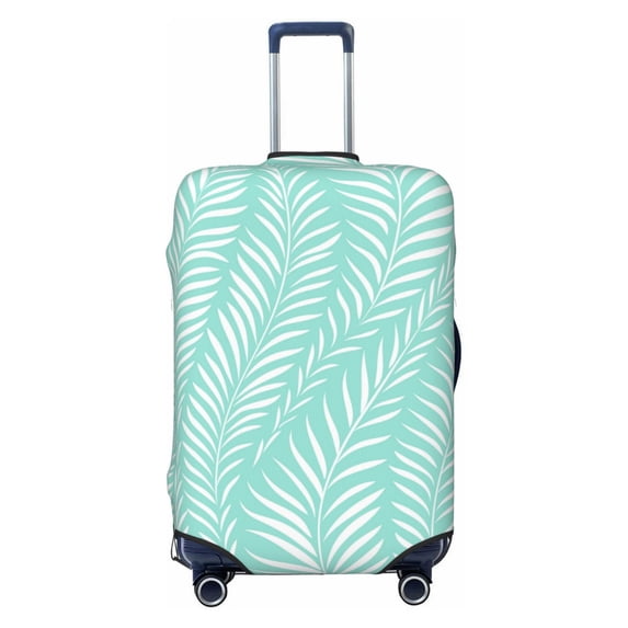 PAYOHTO Highly Elastic Spandex Suitcase Cover Luggage Cover Large Fits 25 to 28 Inch Palm Leaf Pattern