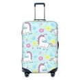thumbnail image 1 of PAYOHTO Highly Elastic Spandex Suitcase Cover Luggage Cover Medium Fits 22 to 24 Inch Little Unicorns & Cute Flowers, 1 of 8