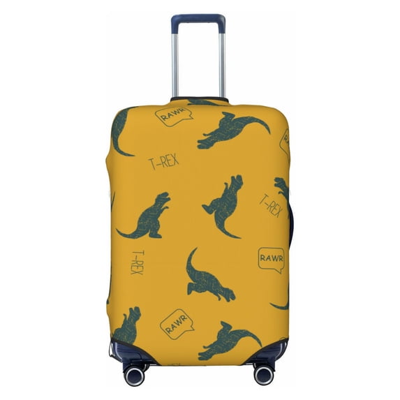 PAYOHTO Highly Elastic Spandex Suitcase Cover Luggage Cover Small Fits 18 to 21 Inch Childrens Pattern Dinosaur