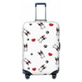 thumbnail image 1 of PAYOHTO Highly Elastic Spandex Suitcase Cover Luggage Cover Small Fits 18 to 21 Inch French Bulldog with Heart Sunglasses, 1 of 8