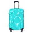 thumbnail image 1 of PAYOHTO Highly Elastic Spandex Suitcase Cover Luggage Cover Small Fits 18 to 21 Inch Sea Water Ripple Top View Textured, 1 of 8