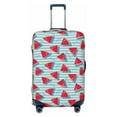 thumbnail image 1 of PAYOHTO Highly Elastic Spandex Suitcase Cover Luggage Cover Small Fits 18 to 21 Inch Summer Watermelon Slice Blue White Striped, 1 of 8