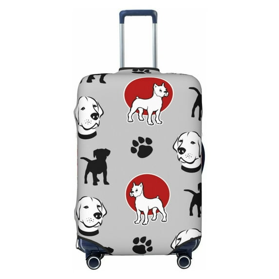 PAYOHTO Highly Elastic Spandex Suitcase Cover Luggage Cover X-Large Fits 29 to 32 Inch Cute Dogs and Labradors