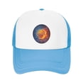 thumbnail image 1 of PAYOHTO Kids Basketball Ball Baseball Hat Back Adjustable Mesh Breathable Hats Sky Blue Trucker Cap Outdoor Fishing Sun Caps for Boys or Girls ages 4-10, 1 of 9