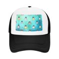 thumbnail image 1 of PAYOHTO Kids Beautiful French Bulldog Swimming Baseball Hat Back Adjustable Mesh Breathable Hats Black Trucker Cap Outdoor Fishing Sun Caps for Boys or Girls ages 4-10, 1 of 9