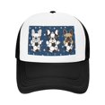thumbnail image 1 of PAYOHTO Kids Cute French Bulldog Soccer Baseball Hat Back Adjustable Mesh Breathable Hats Black Trucker Cap Outdoor Fishing Sun Caps for Boys or Girls ages 4-10, 1 of 9