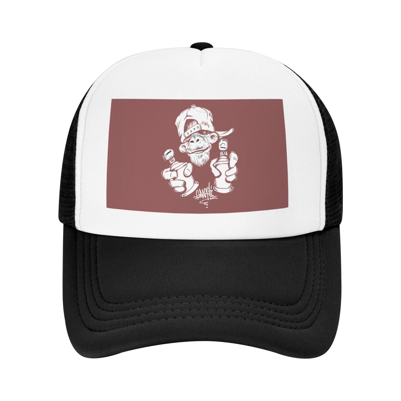 PAYOHTO Kids Monkey Holding Spray Paint Baseball Hat Back Adjustable