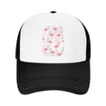 thumbnail image 1 of PAYOHTO Kids Summer Pink Flamingos Baseball Hat Back Adjustable Mesh Breathable Hats Black Trucker Cap Outdoor Fishing Sun Caps for Boys or Girls ages 4-10, 1 of 9