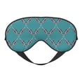 thumbnail image 1 of PAYOHTO Leafy Trellis on Teal Soft Sleep Mask Comfort Pure Silk Eye Cover for Travel Office Camping, 1 of 7