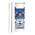 thumbnail image 1 of PAYOHTO Leopard Happy Summer 20 Oz Stainless Steel Mug Tumblers Cup for Men Women Insulated Slim Thin Travel Tumbler, 1 of 7