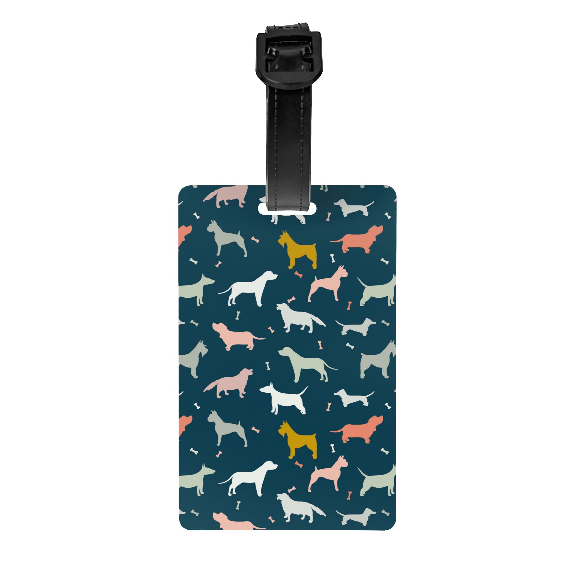 Lot De 2 étiquettes à Bagages Goldendoodle - Porte-nom Chien L3239 - 200 Races Disponibles