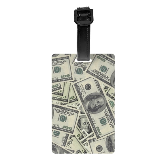 PAYOHTO Luggage Tags for Suitcases Dollar Cash PVC Lable for Travel Bag
