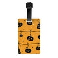 thumbnail image 1 of PAYOHTO Luggage Tags for Suitcases Halloween Cute Pumpkins PVC Lable for Travel Bag, 1 of 7