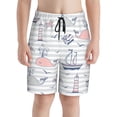 thumbnail image 1 of PAYOHTO Marine Theme Striped Boys Swim Trunks Quick Dry Beach Boardshorts for Teen Boys Bathing Suit Swimwear for Boys, 1 of 7