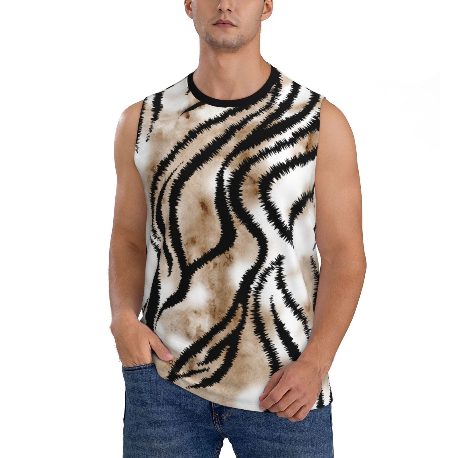Custom Tiger Sleeveless Tank Shirt