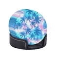 thumbnail image 1 of PAYOHTO Palm Tropical Pattern Exotic Premium PU Leather Coasters Set - 6 Stylish Round Drink Coasters with Storage Box for Home and Office Use, 1 of 6