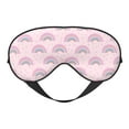 thumbnail image 1 of PAYOHTO Pink Rainbow and Heart Soft Sleep Mask Comfort Pure Silk Eye Cover for Travel Office Camping, 1 of 7