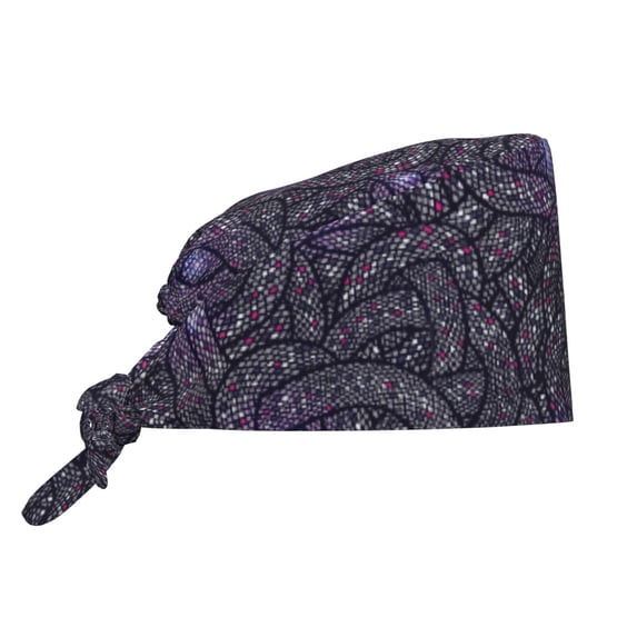 PAYOHTO Snake Skin Vector Seamless Pattern Working Cap with Sweat-Wicking Forehead Band Breathable