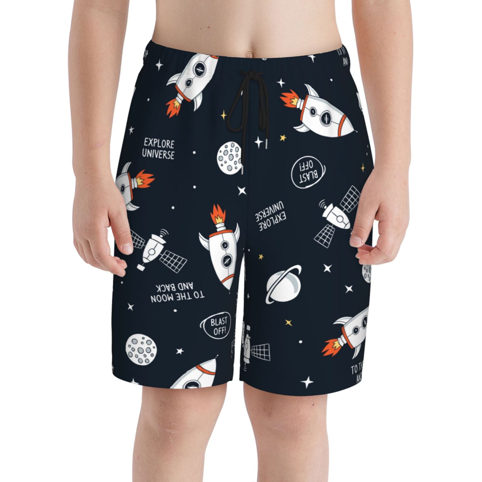 Kanu Surf Pantaloncini Da Bagno Bambino E Ragazzo, Modello Sandbar Stripe, Asciugatura Rapida Con UPF 50+, Tasche Laterali, Costumi Da Spiaggia