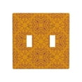 thumbnail image 1 of PAYOHTO Toggle Light Switch Wall Plate Boho Style Simple Pattern Double Switch Cover Standard Size 2-Gang 4.50" x 4.5" Unbreakable Polycarbonate Thermoplastic, 1 of 6