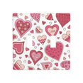thumbnail image 1 of PAYOHTO Toggle Light Switch Wall Plate Cute Heart Pattern Double Switch Cover Standard Size 2-Gang 4.50" x 4.5" Unbreakable Polycarbonate Thermoplastic, 1 of 6