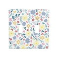 thumbnail image 1 of PAYOHTO Toggle Light Switch Wall Plate Spring Flowers Double Switch Cover Standard Size 2-Gang 4.50" x 4.5" Unbreakable Polycarbonate Thermoplastic, 1 of 6