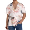 thumbnail image 1 of PAYOHTO Vintage Flowers Butterfly Mens Hawaiian Casual Short-sleeved Shirt Tropical Summer Beach Button Down Shirts, 1 of 7