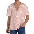 thumbnail image 1 of PAYOHTO White Sailboats Mens Hawaiian Casual Short-sleeved Shirt Tropical Summer Beach Button Down Shirts, 1 of 7