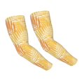 thumbnail image 1 of PAYOHTO Women Men Gardening Sleeves with Thumb Hole, Sun Protection Cooling Arm Sleeves for Farm Work Sports Plant Leaves Golden Yellow, 1 of 8