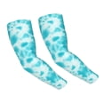 thumbnail image 1 of PAYOHTO Women Men Gardening Sleeves with Thumb Hole, Sun Protection Cooling Arm Sleeves for Farm Work Sports Teal Tie Dye Blue, 1 of 8